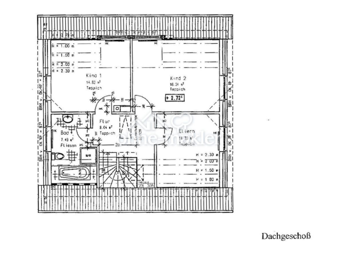 Grundriss Obergeschoss