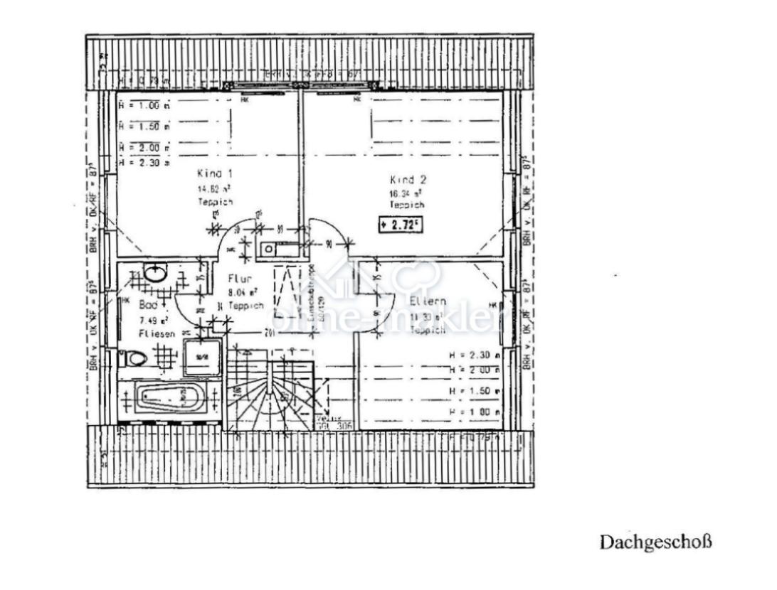 Grundriss Obergeschoss
