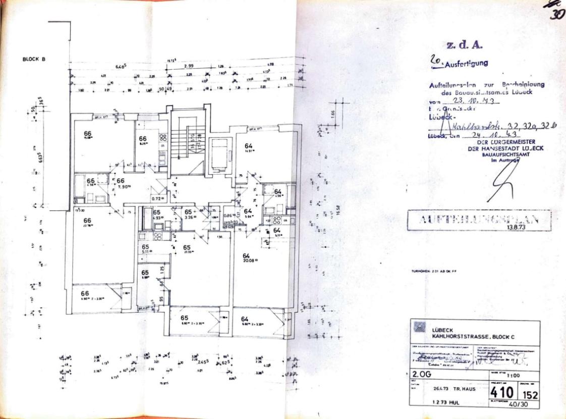 Grundriss Aufteilungsplan Wohnung