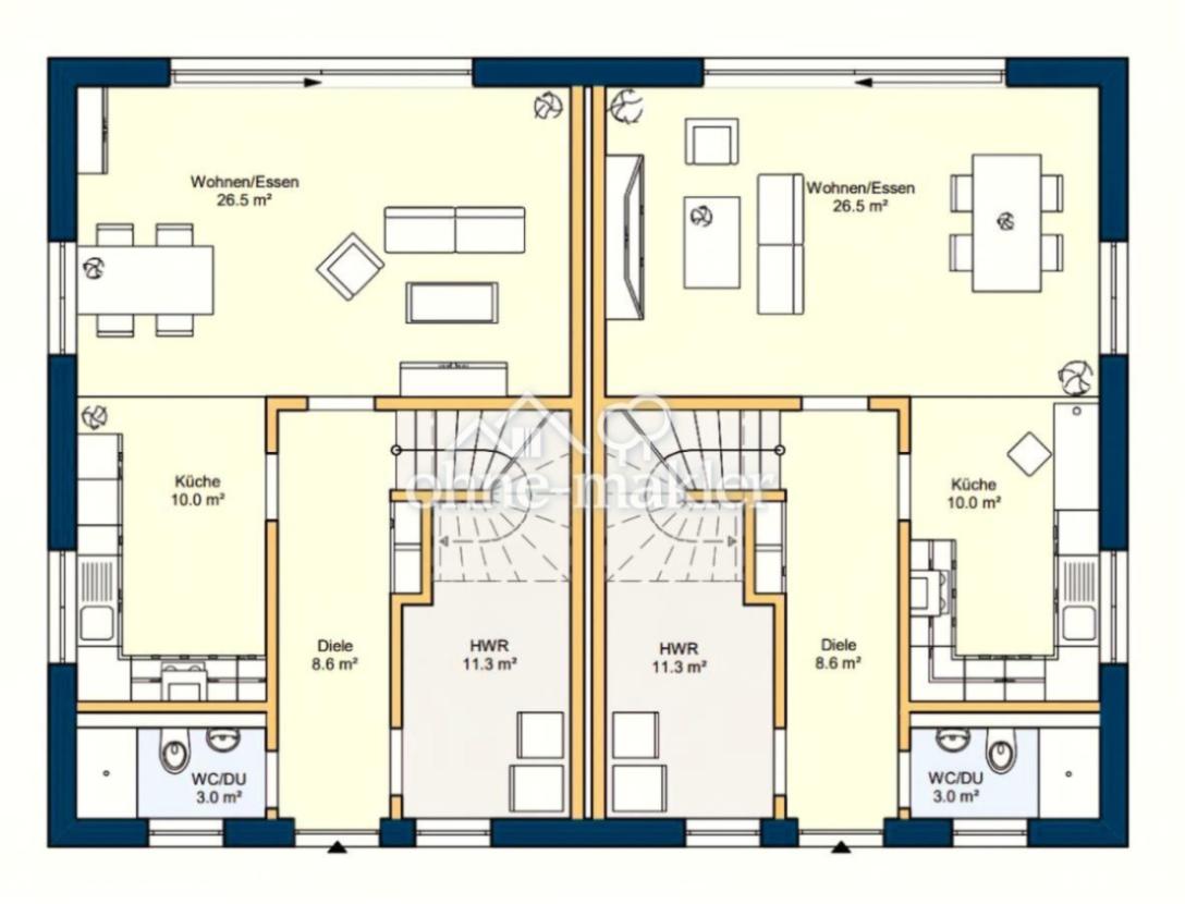 EG  -  beide Haushälften