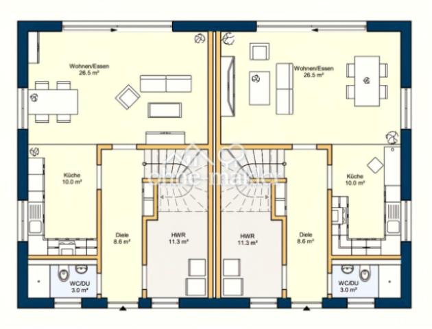 EG  -  beide Haushälften