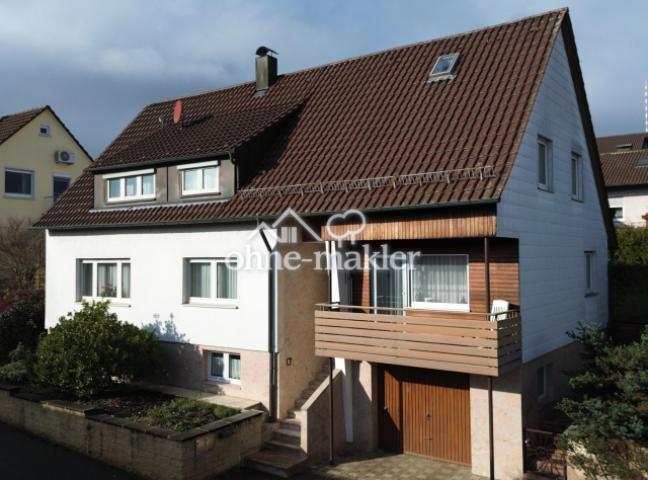 Hausansicht von Straße