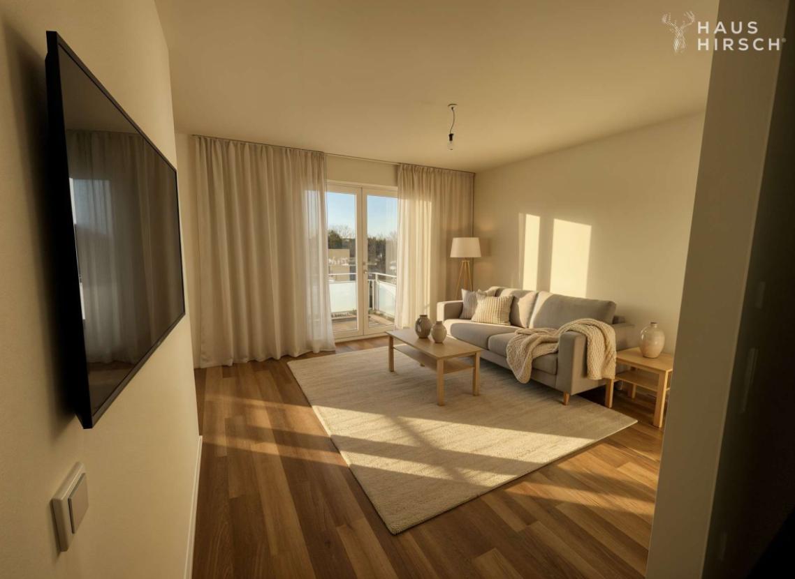 Wohnzimmer virtuell möbliert