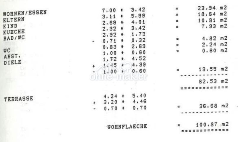 Wohnflächenberechnung