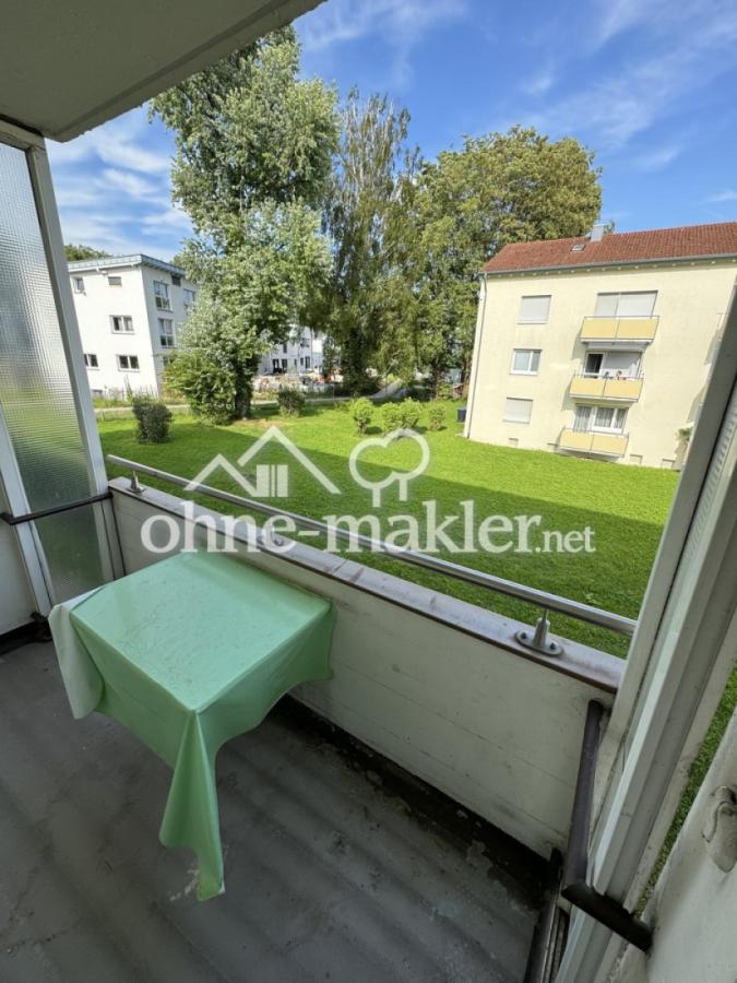 Ausblick Balkon Küche