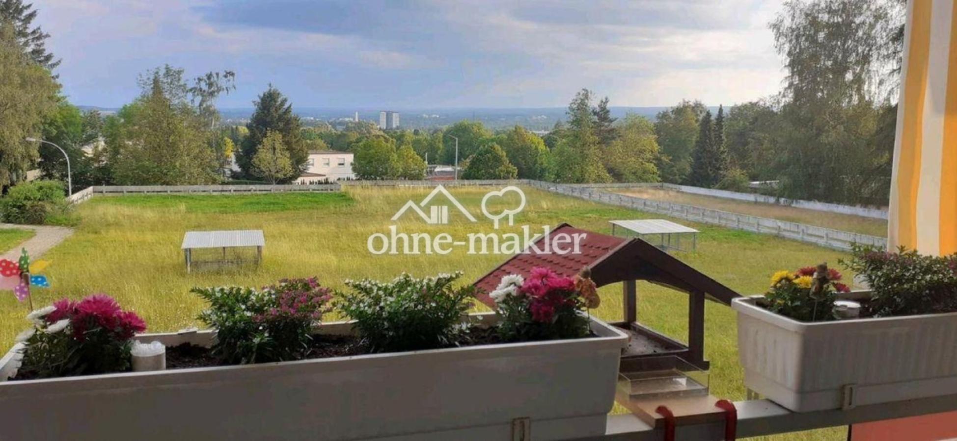 Sicht vom Balkon auf Villingen