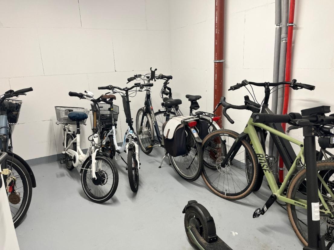 Fahrradraum im Erdgeschoss