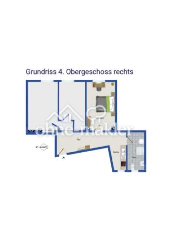 Grundriss für eine 3er-WG