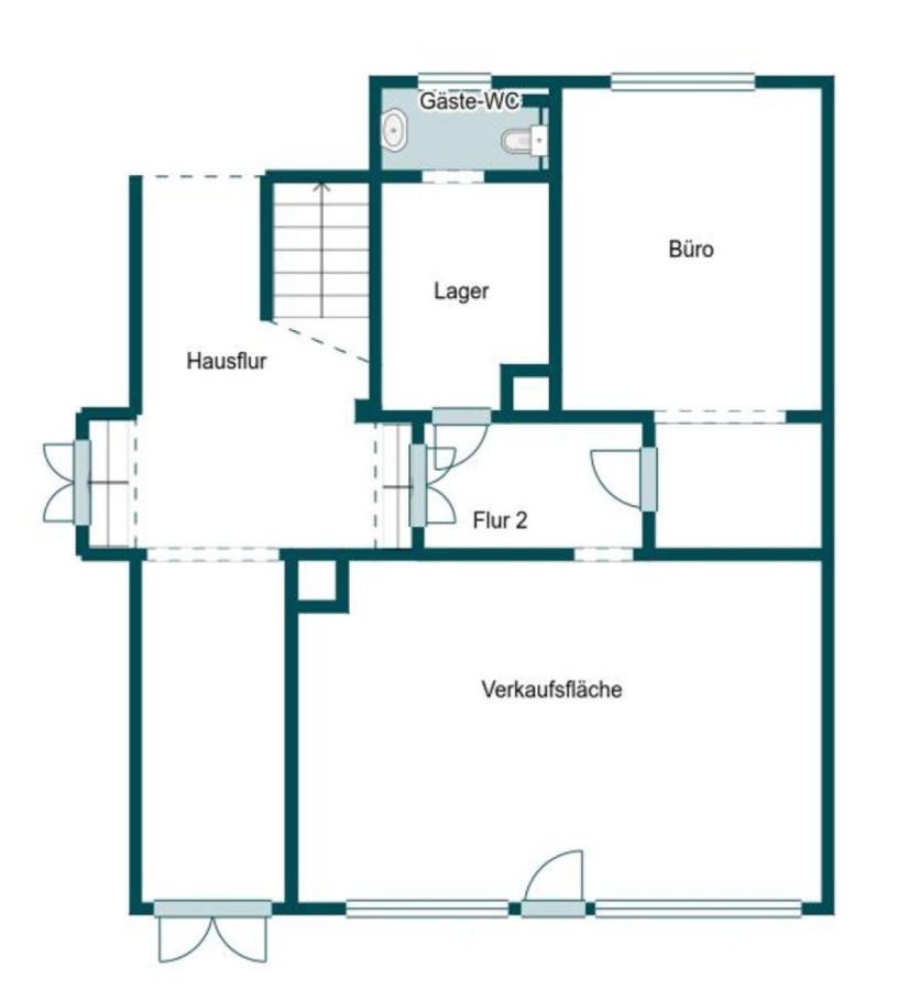 Grundriss Skizze Gewerbe