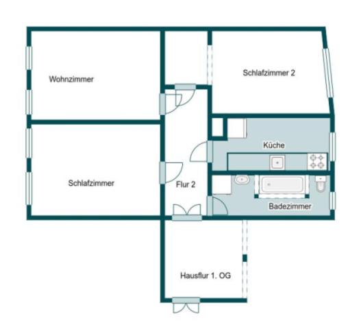 Grundriss Skizze 1.OG re