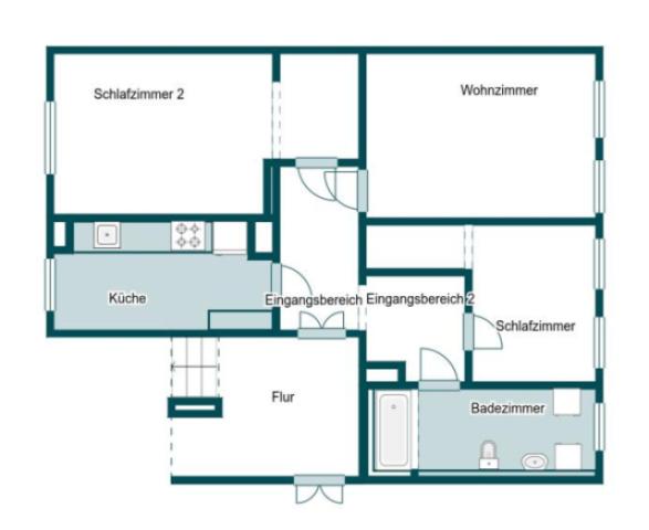 Grundriss Skizze  1.OG li