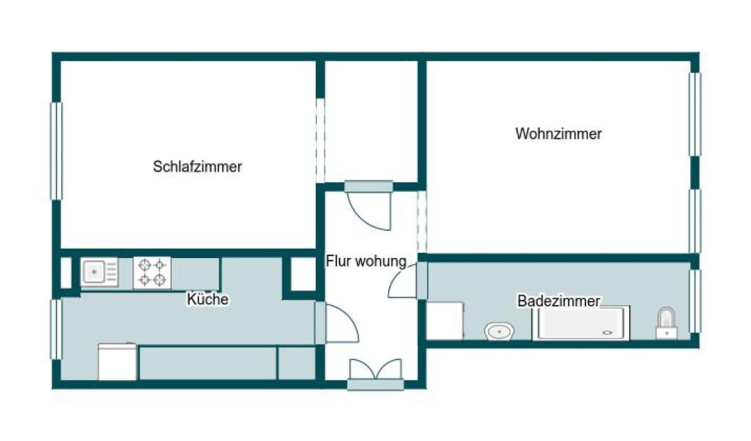 Grundriss Skizze 3.OG li