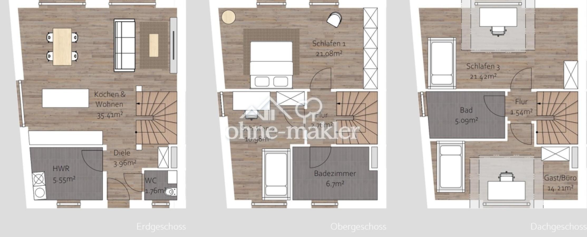 Grundriss des Hauses