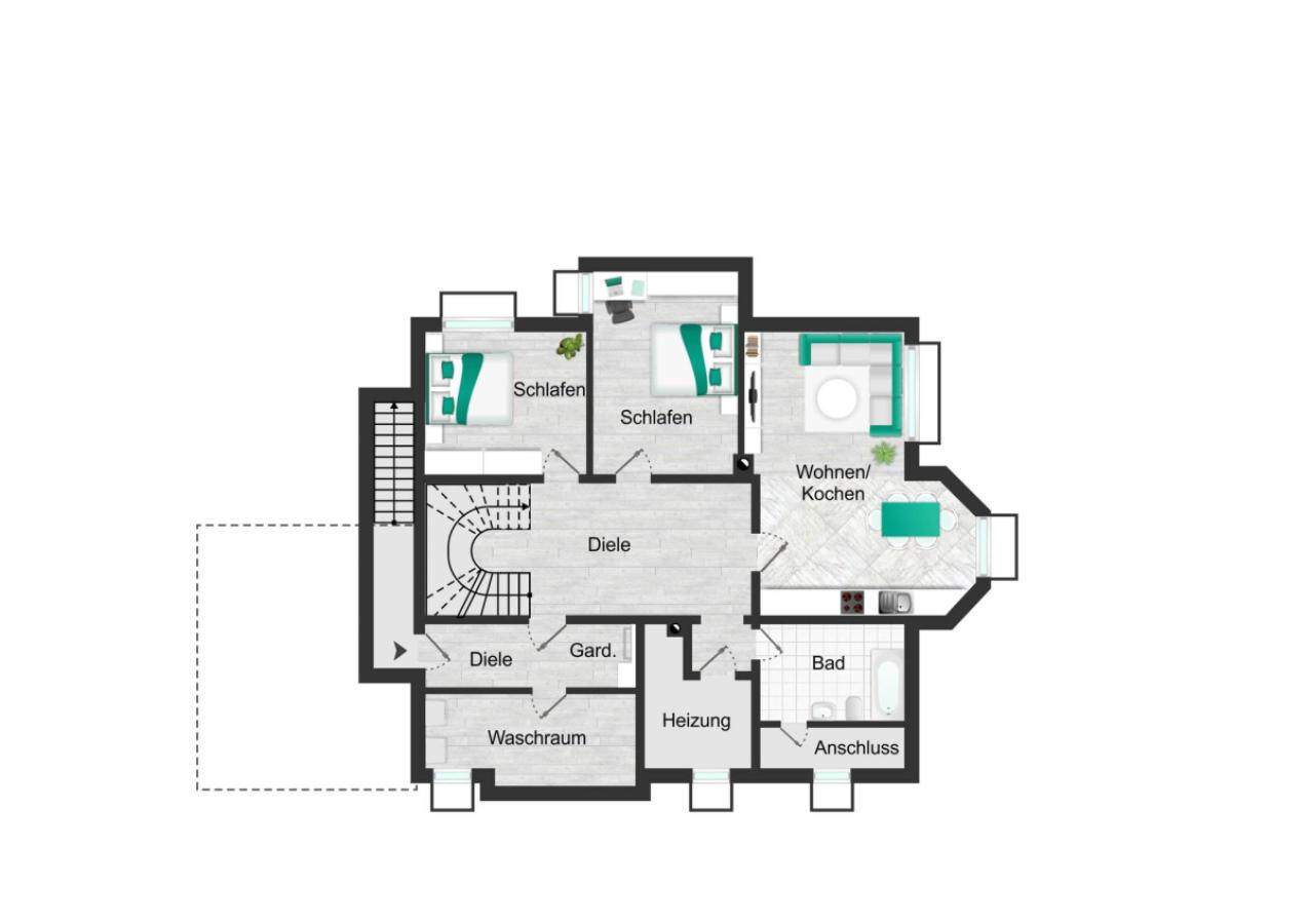 Grundriss Einliegerwohnung 