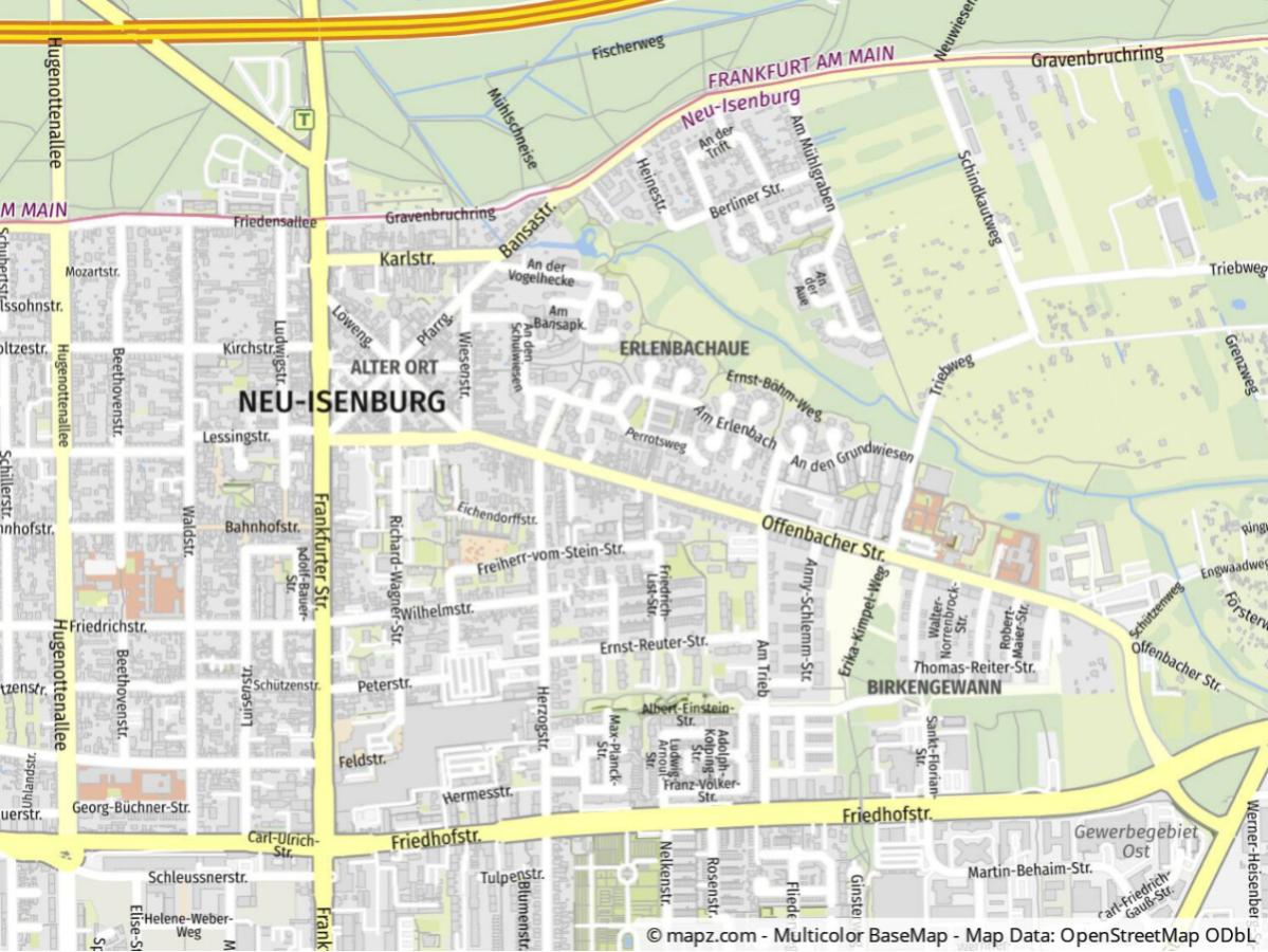 Geolyzer Kartenausschnitt