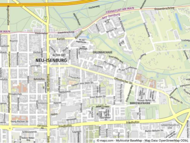 Geolyzer Kartenausschnitt