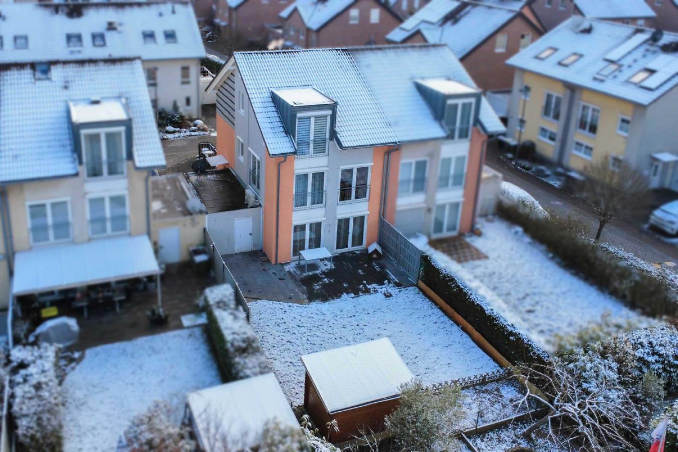 Rückansicht des Hauses