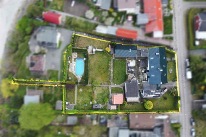 Grundstück von oben