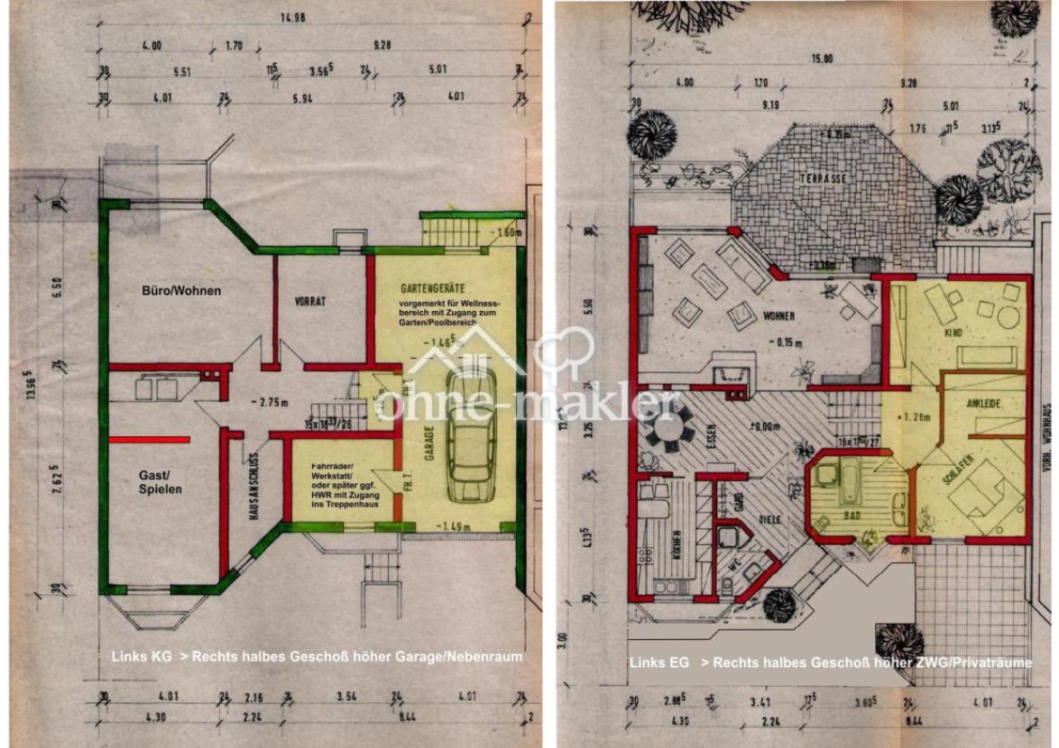 KG und EG Ebenenversatz PLAN