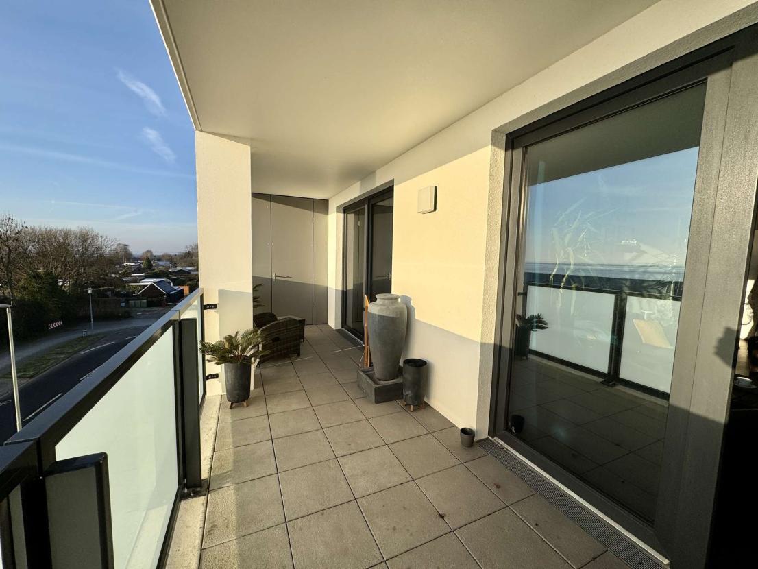Balkon mit Blick zur Nordsee