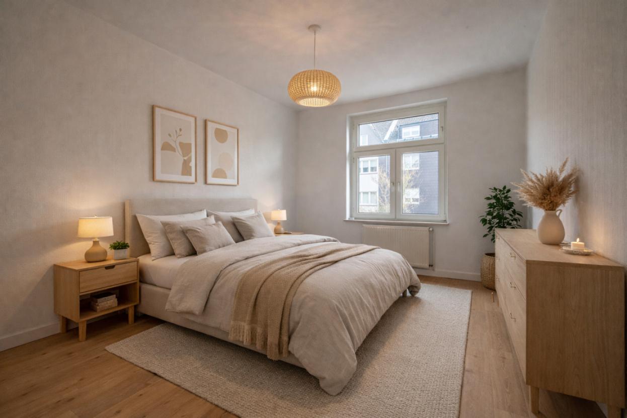 Einrichtungsbeispiel Schlafzimmer 