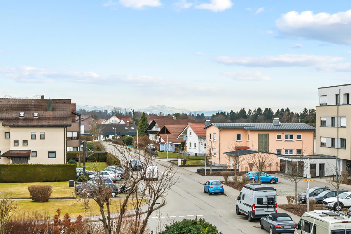 Ausblick vom Balkon