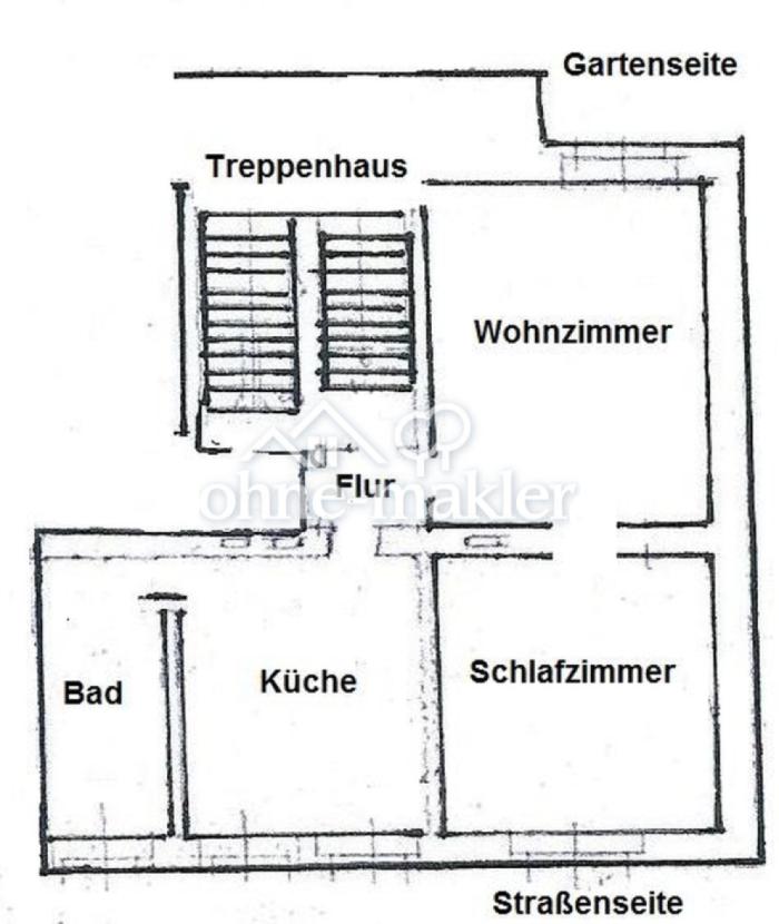Grundriss der Wohnung