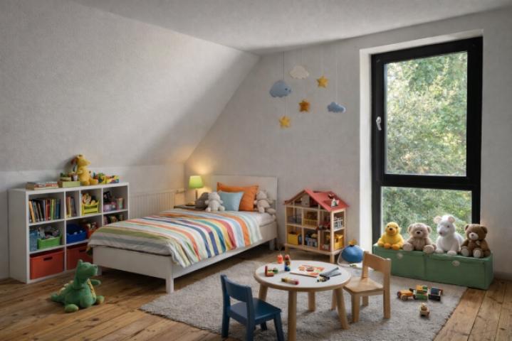Daberkow Immobilien - KI generiertes Kinderzimmer im OG