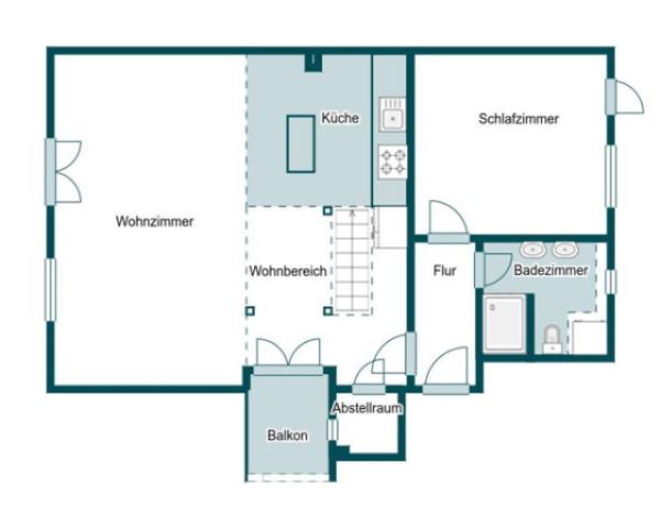 Grundriss Skizze 3.OG