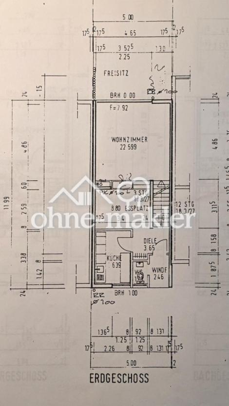 Küche offen und Windfang weg
