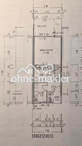 Küche offen und Windfang weg