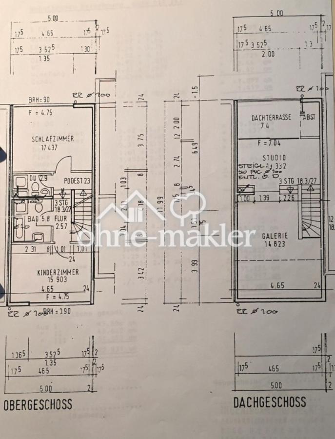 zusätzliches WC im OG nicht da