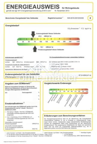 Auszug des Energieausweises