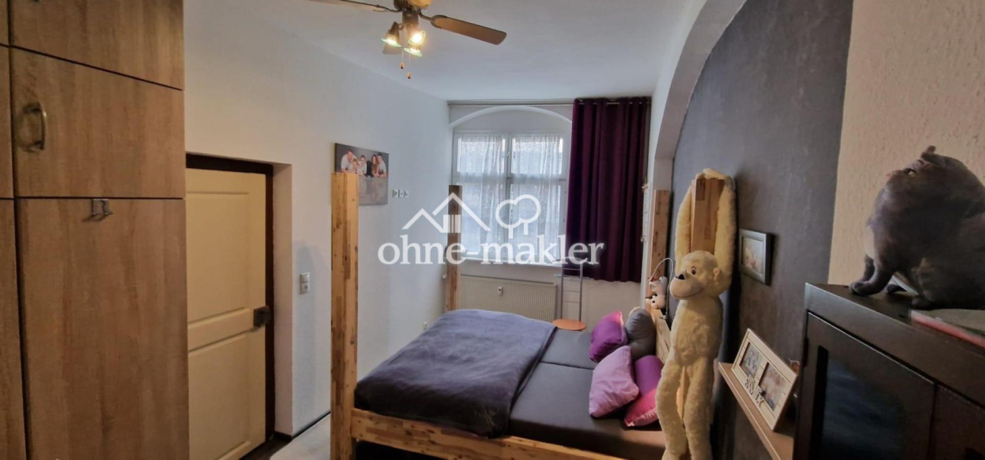 Schlafzimmer mit Ventilator