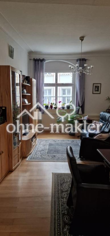 Wohnzimmer mit Stadtblick