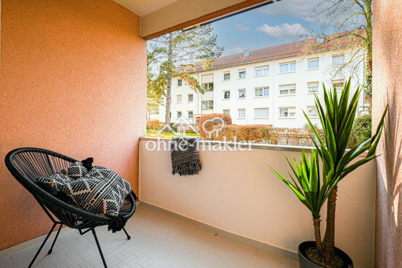 Loggia mit schönem Ausblick