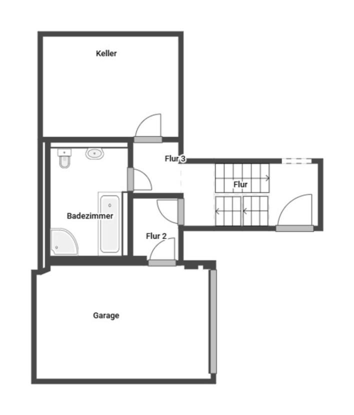 Grundriss Skizze 1. UG