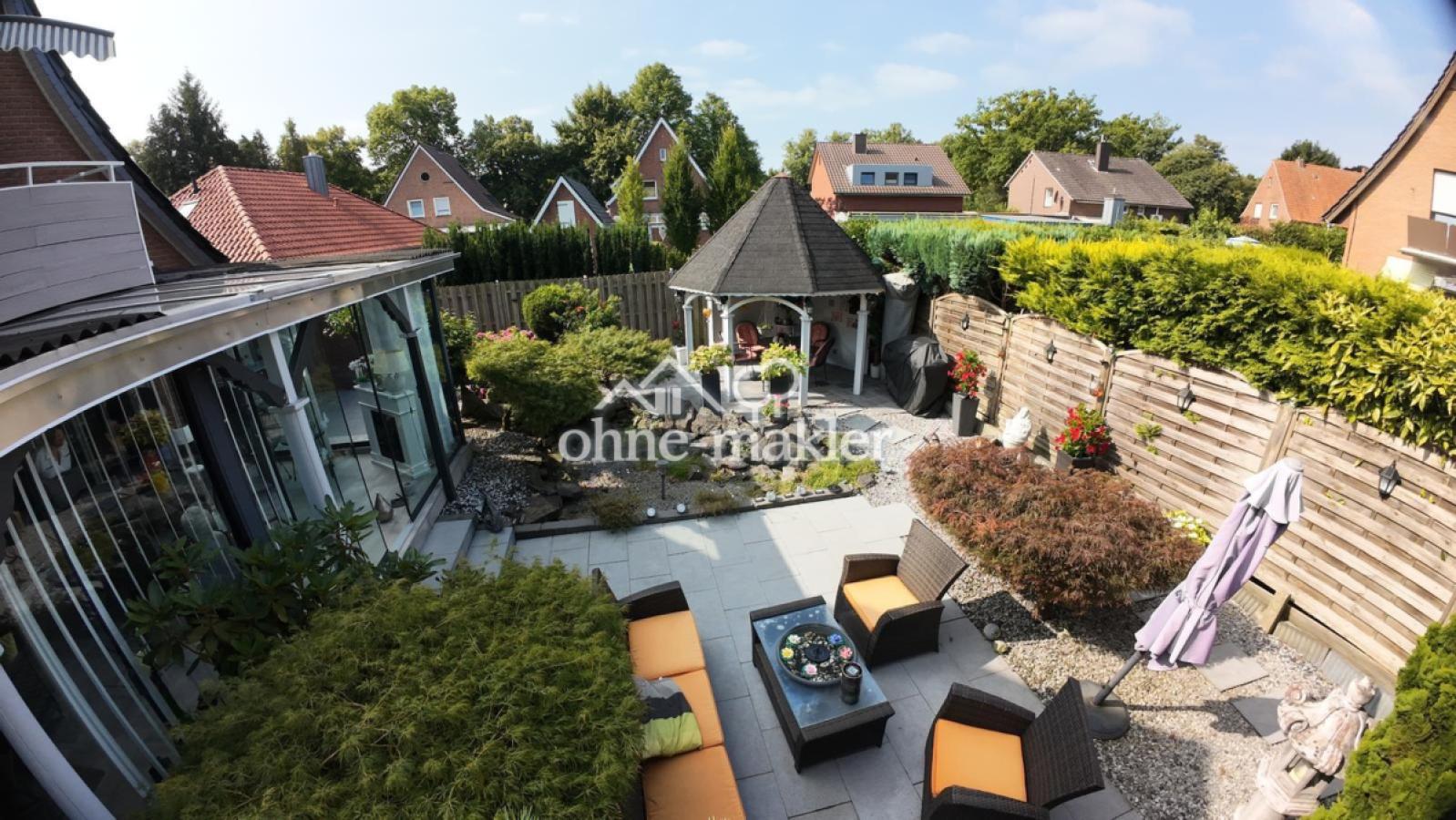 Bild auf den Wohngarten