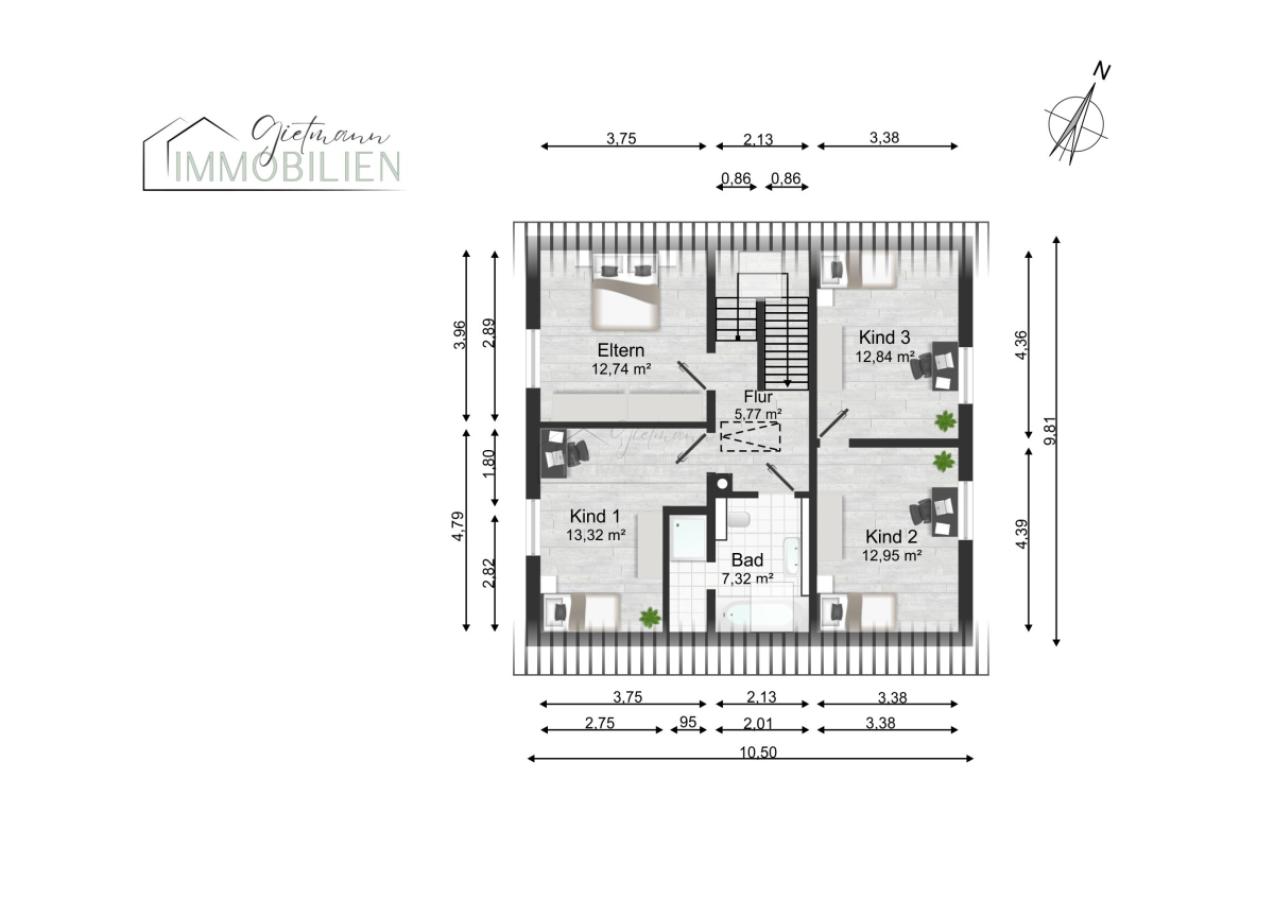 Grundriss Obergeschoss
