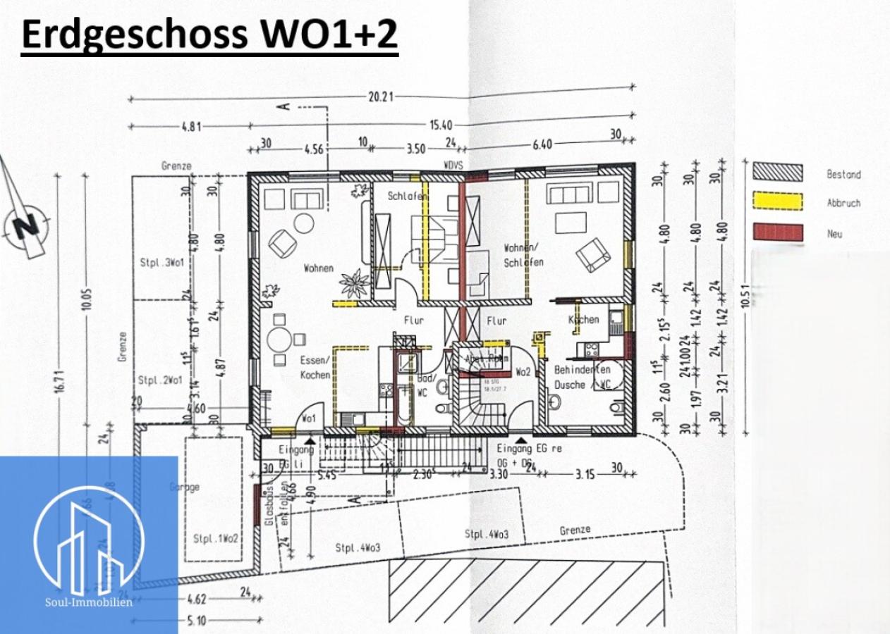 Erdgeschoss WO1+2 zusammen