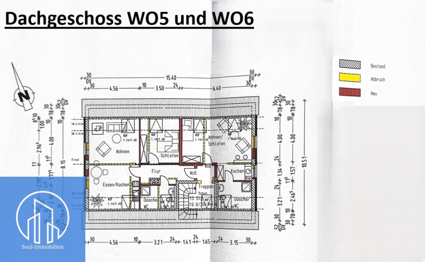 Dachgeschoss WO5 und WO6