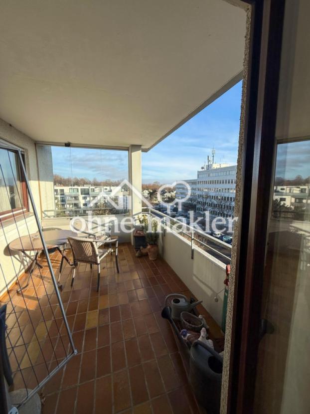 Balkon vom Wohnzimmer aus