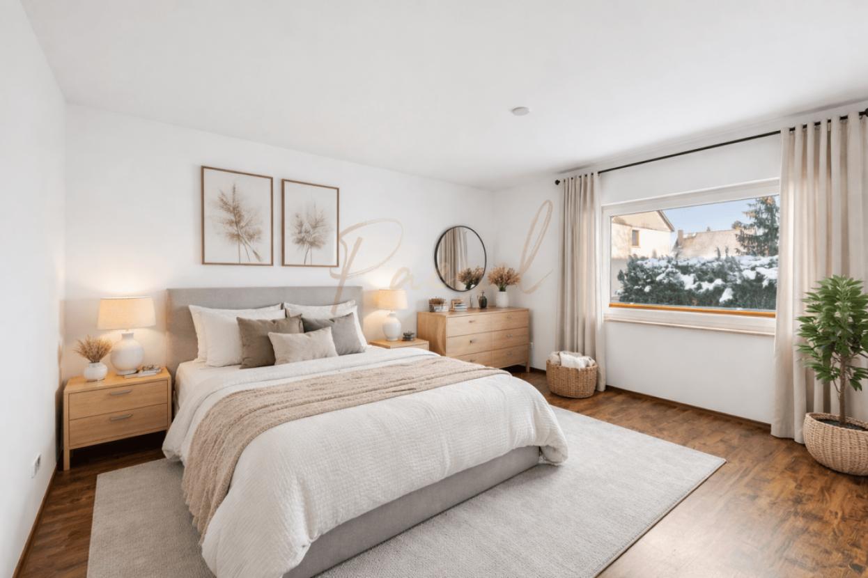 visualisiertes Schlafzimmer EG