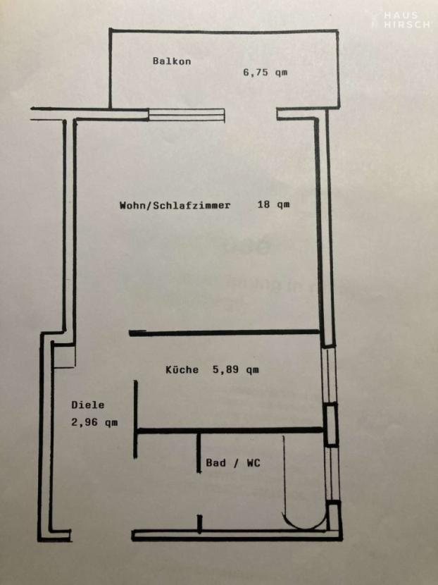 Wohnng Grundriss bemaßt