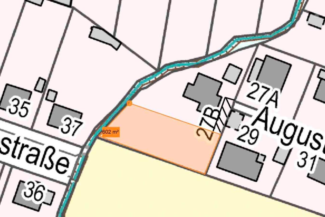 Grundstück nach Teilung