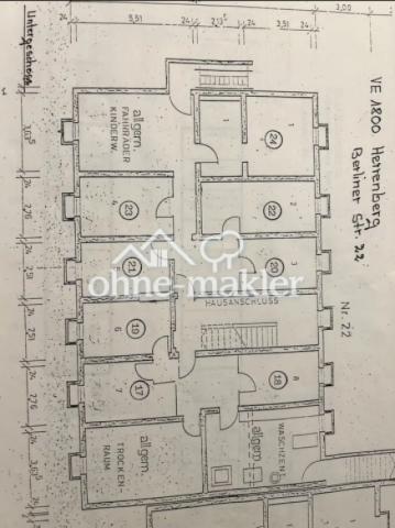Grundrisse Keller Nr. 22