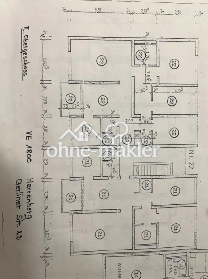 Grundriss Wohnung Nr. 22