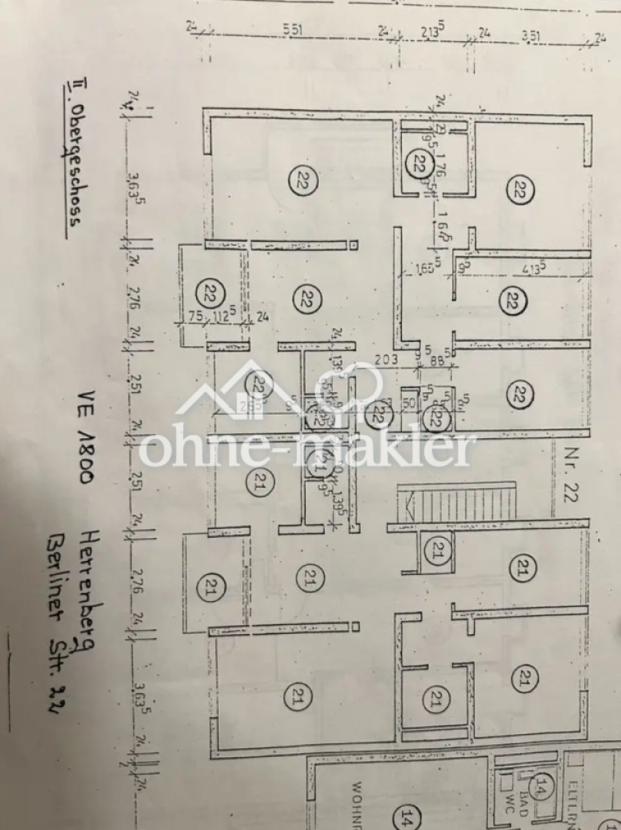 Grundriss Wohnung Nr. 22