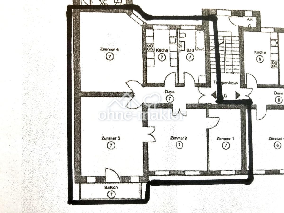 Nr. 7 im 1. OG, 130 qm Wfl.