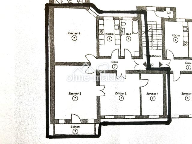 Nr. 7 im 1. OG, 130 qm Wfl.